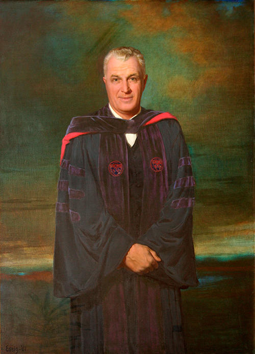  University portrait of Gaylord Probasco Harnwell, President (1953-1970)