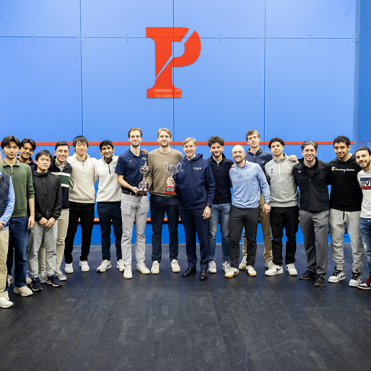Penn President 2024 Men's Squash Team Visit
