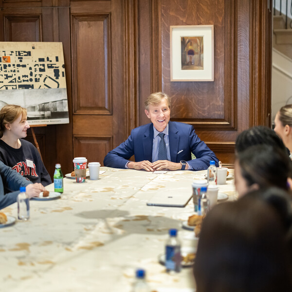 Penn President 2024 Architecture Class at President's House