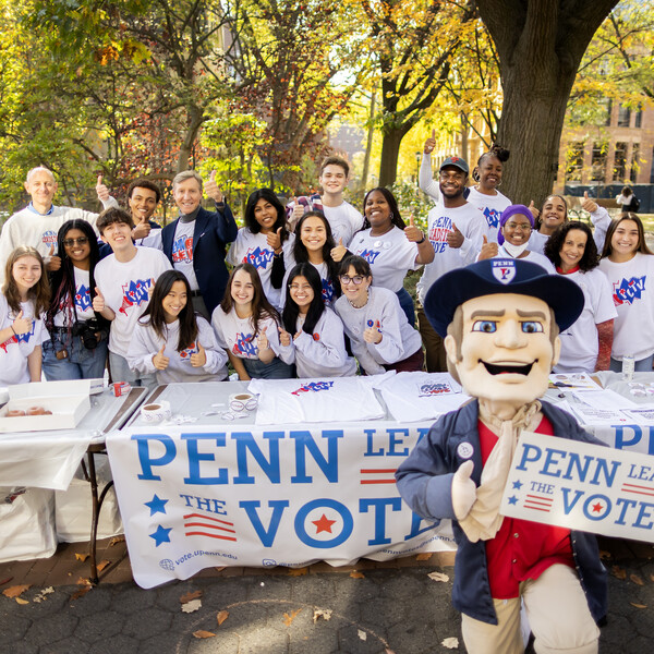 Penn President 2024 Primary Election Day Visit